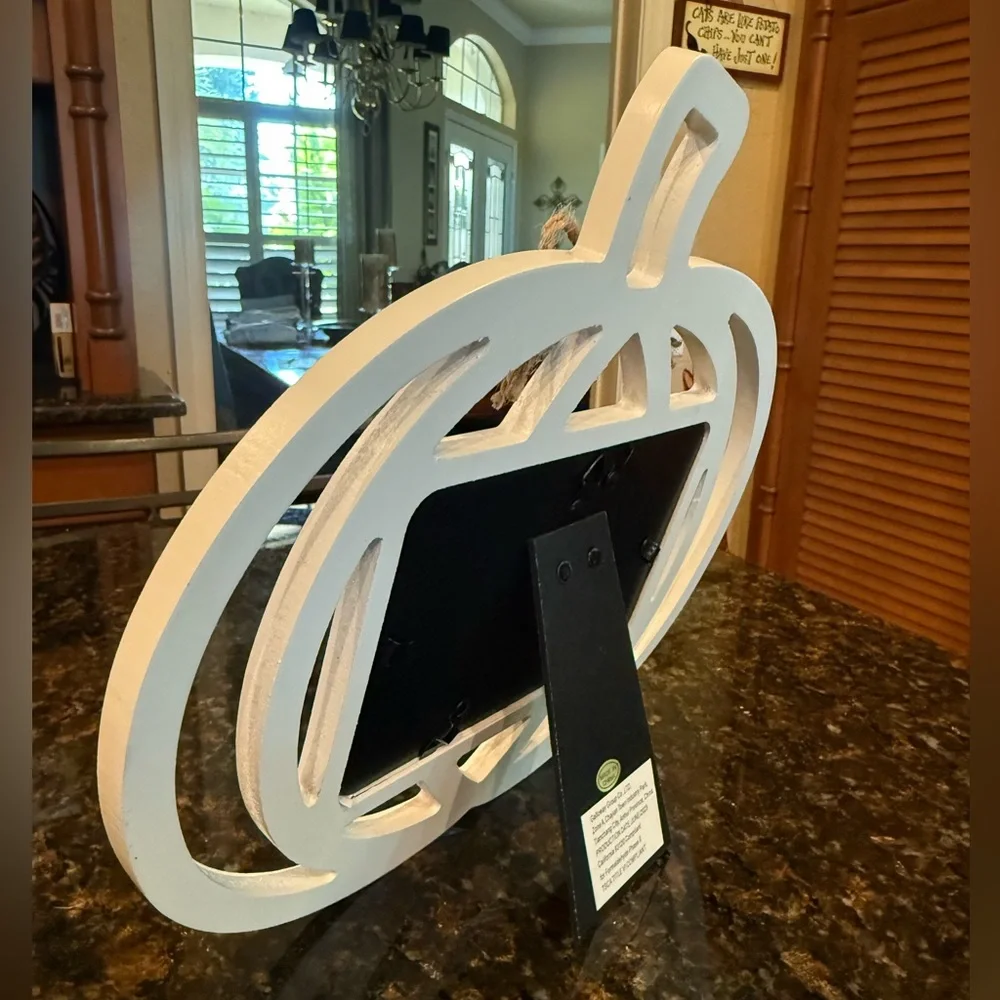 White Pumpkin Picture Frame